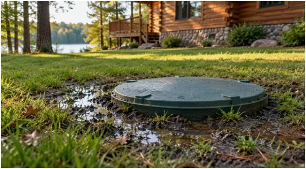 Spongy Soil and Moisture Pooling Near the Access Hatch